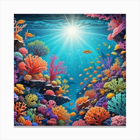 Marine Ocean Beach Art Print (1) Canvas Print