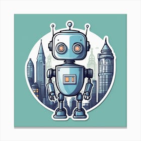 Robot City 3 Canvas Print