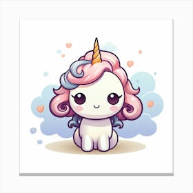 Cute Unicorn 133 Canvas Print