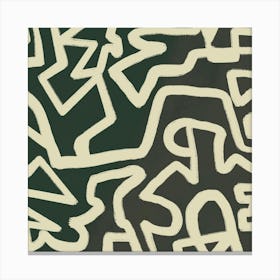 Fragmented Shapes Canvas Print
