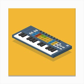 Keyboard Controller Music Equipment Studio Canvas Print