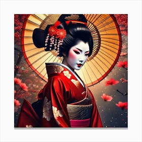 Geisha 135 Canvas Print