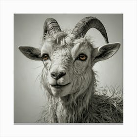 Goat Portrait 3 Canvas Print