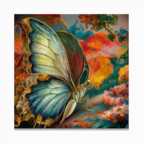 Classical Style Butterfly Painting IV Canvas Print