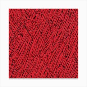 Red Abstract Painting Canvas Print