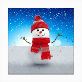 Snowman 3 Canvas Print