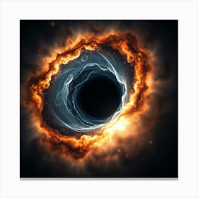 Black Hole Canvas Print