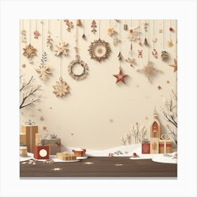 Christmas Background Canvas Print