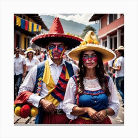 Ecuadorian Festival 2 Canvas Print