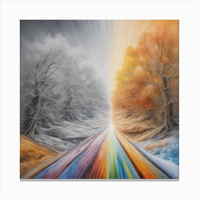 Rainbow Road Canvas Print