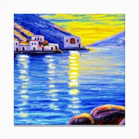 Sunset By The Sea Canvas Print