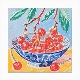 Cherry Painting Matisse Style 6 Canvas Print