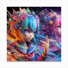 Anime Girls Canvas Print