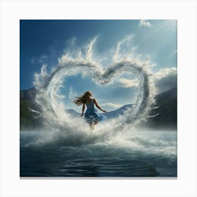 Heart Of Water Canvas Print