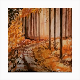 Autumn Path Canvas Print