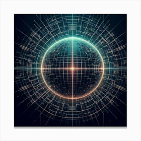 Abstract Sphere Canvas Print