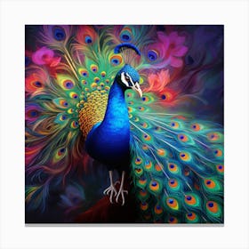Peacock 14 Canvas Print