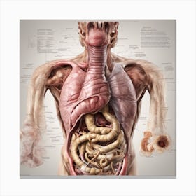 Anatomy Of The Human Body 1 Canvas Print