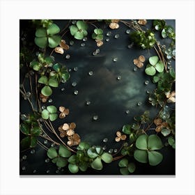 Shamrock Wreath Canvas Print