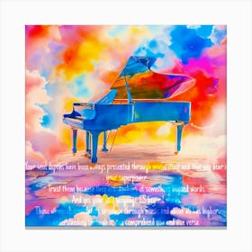 Through music Canvas Print