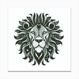 Lion Head Tattoo Canvas Print