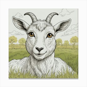 Goat! 9 Canvas Print