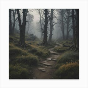 Foggy Forest Canvas Print