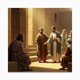 Jesus In The Temple Canvas Print