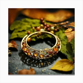 Autumn Treasures Jewelry Great Details Conceptual Canvas Print