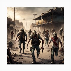 Zombie Canvas Print