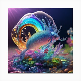 Fish In A Bubble Canvas Print