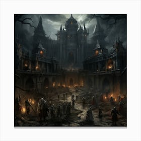 Dark Fantasy Castle 1 Canvas Print