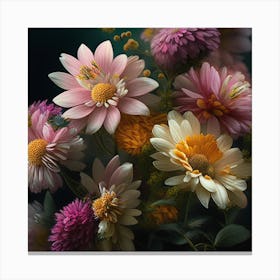 Flowers In A Vase 5 Canvas Print