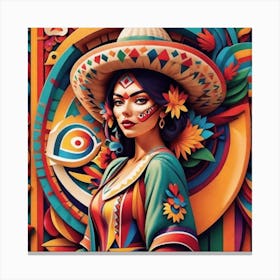 Mexican Girl 62 Canvas Print