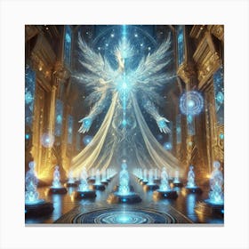 Ancient Mantleborn Guardian Hologram Canvas Print