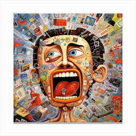 Man'S Head Canvas Print