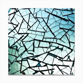 Broken Glass Background 8 Canvas Print