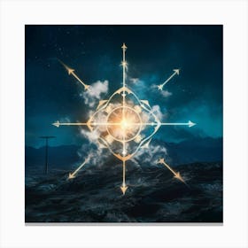 Celestial Compass Canvas Print