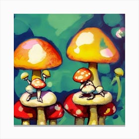 Mushrooms Canvas Print