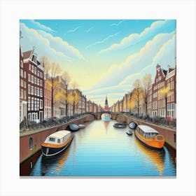 Amsterdam Canal 3 Canvas Print