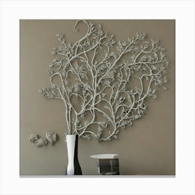 Tree On A Wall Canvas Print