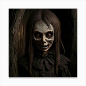 The Malevolent Wooden Puppet Canvas Print