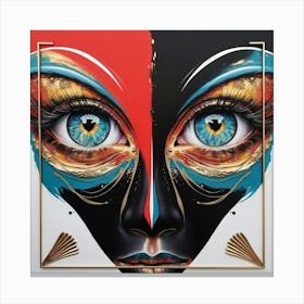 'Black Eyed Woman' Canvas Print