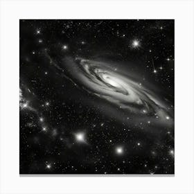 Black And White Galaxy 2 Canvas Print