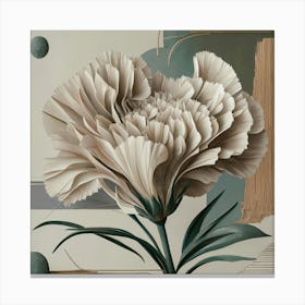 Carnation Motherhood Abstract Wall Design 3 Canvas Print