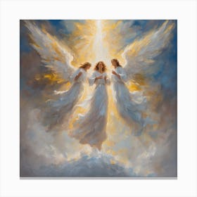 Angels In The Sky Canvas Print