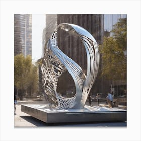 Abstract Sculpture Canvas Print