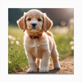 Golden Retriever Puppy Canvas Print