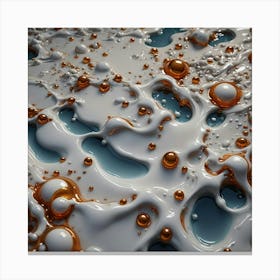 Water Bubbles Canvas Print
