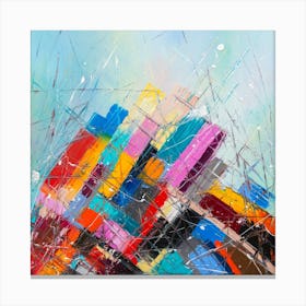 Color geometry Art Abstract Painting Canvas Print
